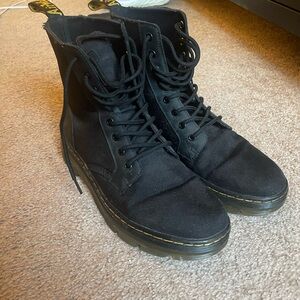 Dr. Martens Black Combat Boots (nylon)
